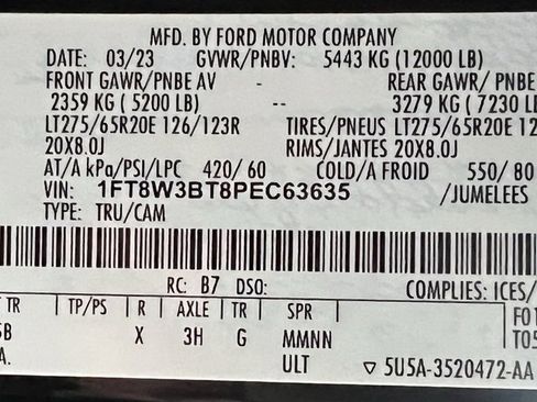 Used 2023 Ford F350 Lariat w/ Lariat Ultimate Package image 62