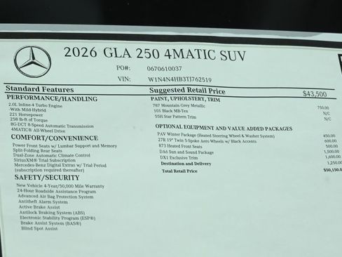 Used 2026 Mercedes-Benz GLA 250 4MATIC image 29