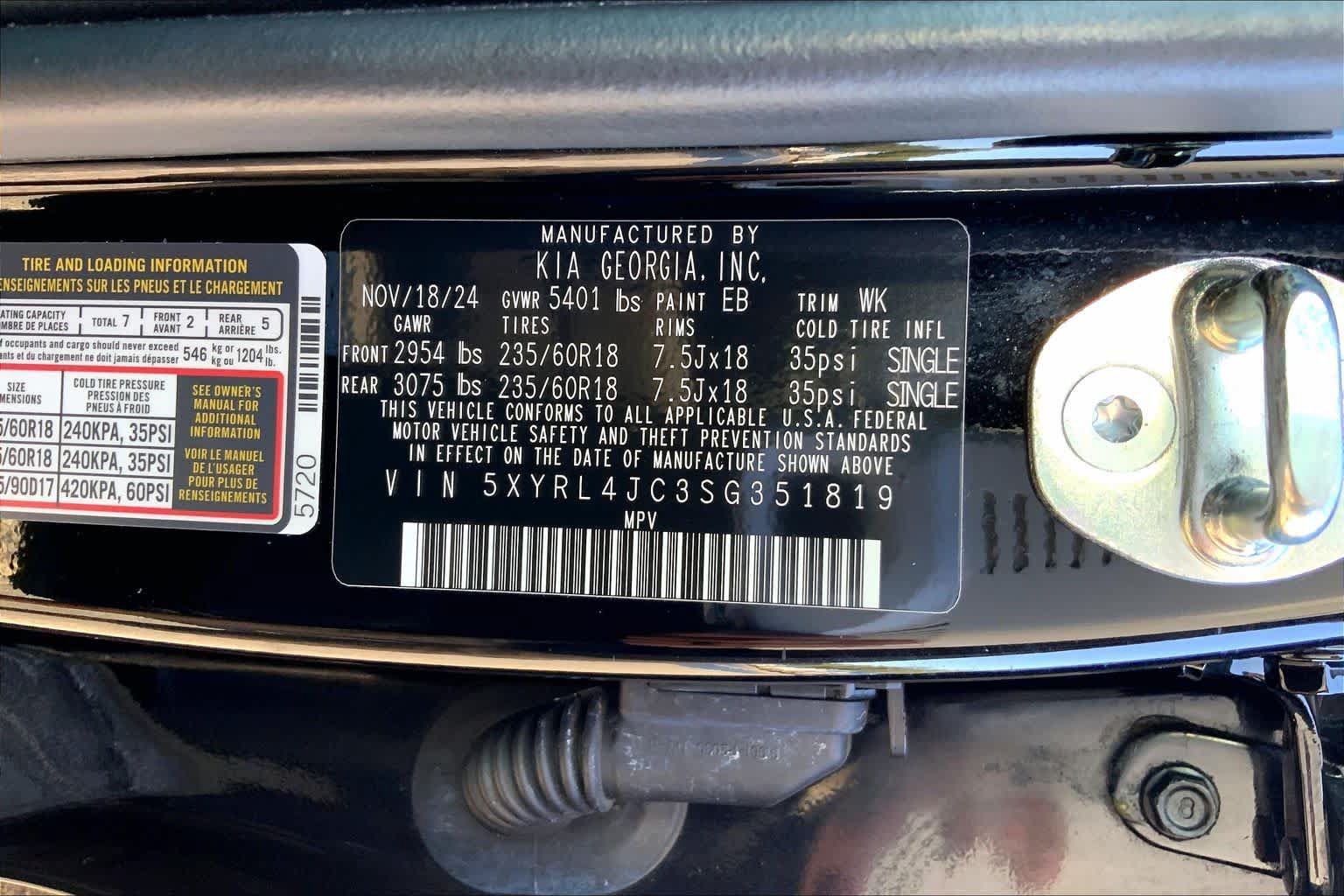 Used 2025 Kia Sorento S w/ Panoramic Sunroof Package FWD image 29