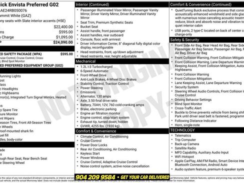 Used 2024 Buick Envista Preferred w/ Advanced Safety Package FWD image 2