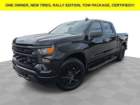 Certified 2023 Chevrolet Silverado 1500 Custom w/ Rally Edition RWD image 1
