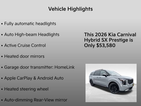 New 2026 Kia Carnival SX Prestige image 10