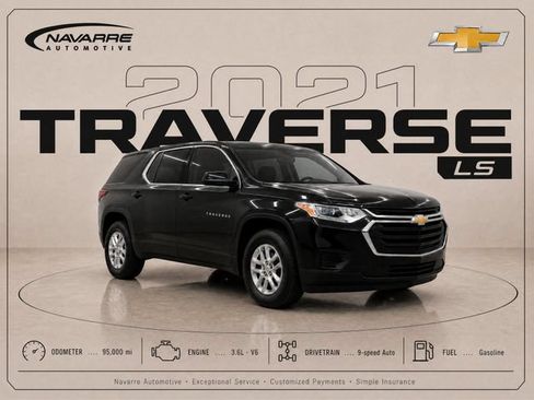 Used 2021 Chevrolet Traverse LS FWD image 1