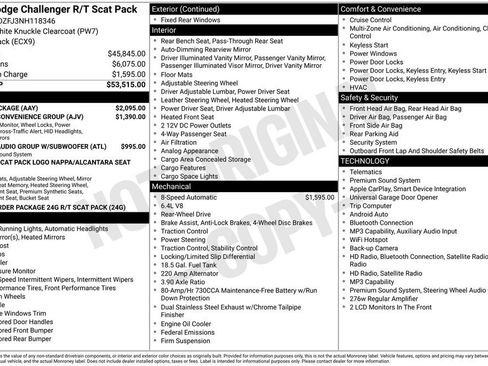 Used 2022 Dodge Challenger R/T Scat Pack w/ Plus Package RWD image 40