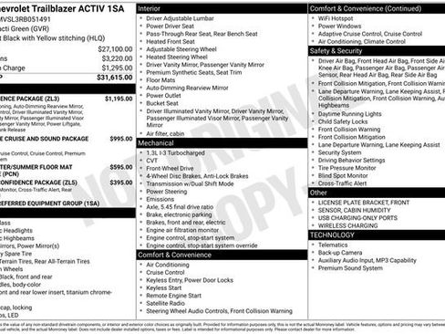 Used 2024 Chevrolet TrailBlazer ACTIV w/ Convenience Package FWD image 9