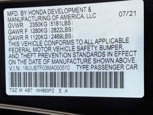 Used 2021 Acura TLX Type S AWD/4WD image 31