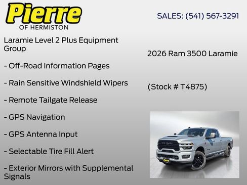 New 2026 RAM 3500 Laramie AWD/4WD image 12