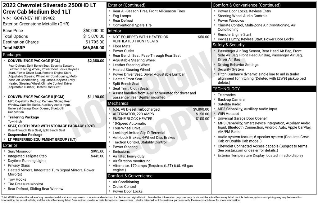 Used 2022 Chevrolet Silverado 2500 LT w/ Convenience Package AWD/4WD image 28
