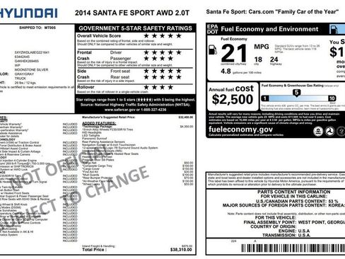 Used 2014 Hyundai Santa Fe Sport 2.0T w/ Technology Package 05 image 27