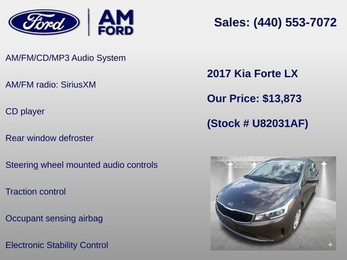 Used 2017 Kia Forte LX FWD image 6