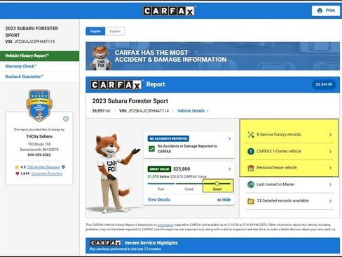 Used 2023 Subaru Forester Sport image 12