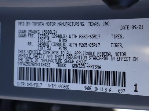 Certified 2021 Toyota Tacoma TRD Sport RWD image 25