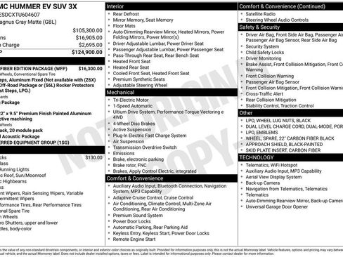 New 2026 GMC Hummer EV 3X w/ Carbon Fiber Edition Package image 3