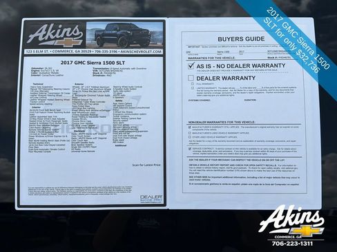 Used 2017 GMC Sierra 1500 SLT AWD/4WD image 11