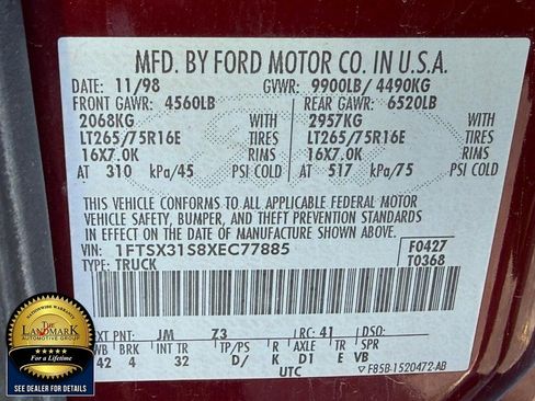 Used 1999 Ford F350 Lariat AWD/4WD image 19