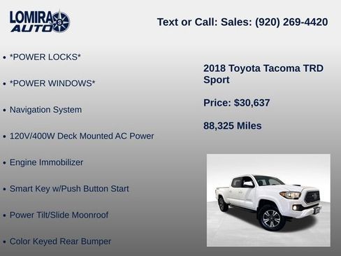Used 2018 Toyota Tacoma TRD Sport AWD/4WD image 14