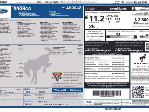 Used 2021 Ford Bronco Big Bend AWD/4WD image 13