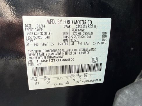 Used 2015 Ford Explorer Sport w/ Equipment Group 401A image 53