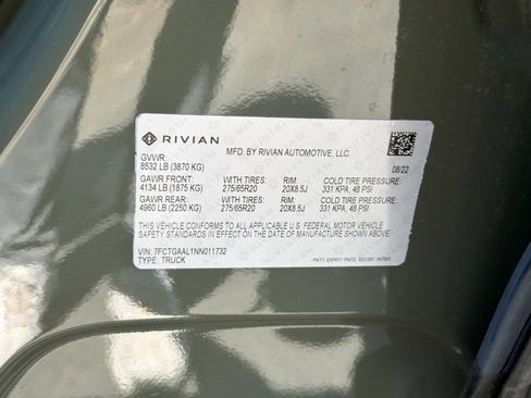Used 2022 Rivian R1T Launch Edition AWD/4WD image 26