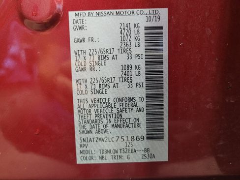Used 2020 Nissan Rogue SV AWD/4WD image 33