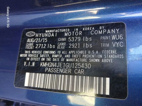 Used 2016 Hyundai Genesis 3.8 w/ Option Group 04 image 10