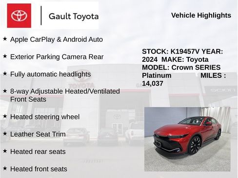 Certified 2024 Toyota Crown Platinum AWD/4WD image 5