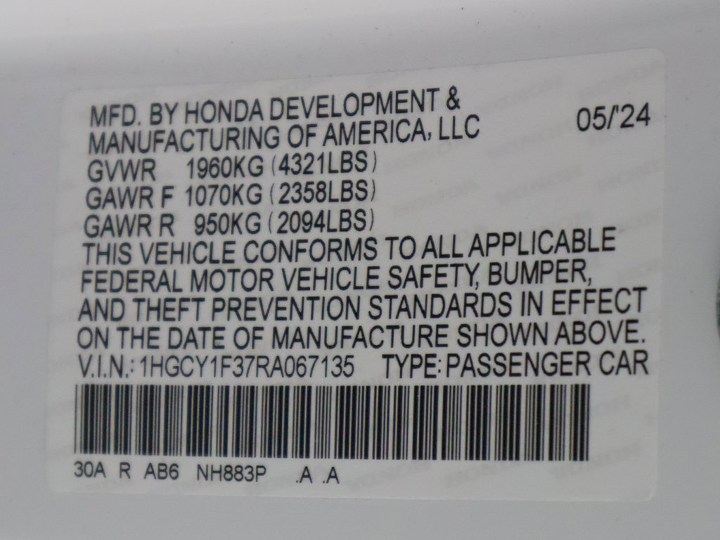 Certified 2024 Honda Accord EX image 48