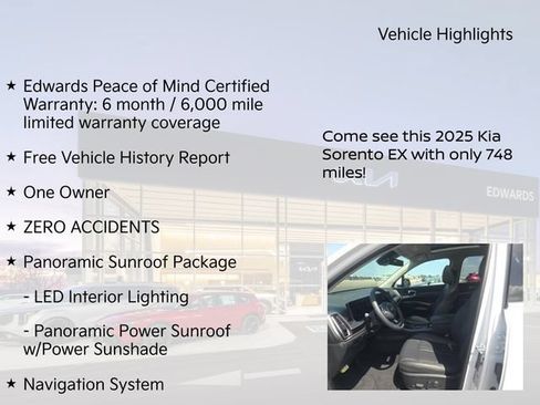 Used 2025 Kia Sorento EX w/ Panoramic Sunroof Package AWD/4WD image 11