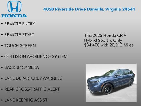 Certified 2025 Honda CR-V Sport image 7