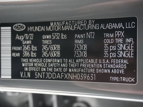 Used 2022 Hyundai Santa Cruz SEL Premium image 33