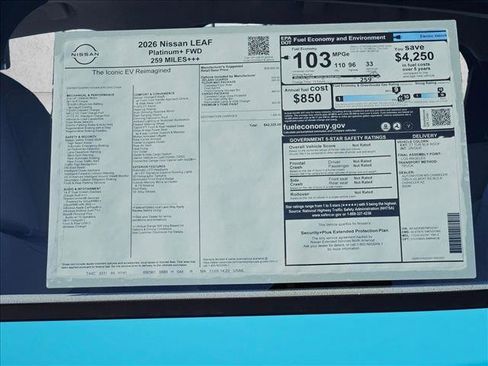 New 2026 Nissan Leaf Platinum+ image 15