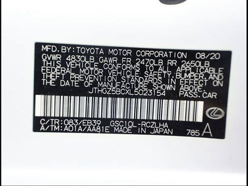 Certified 2020 Lexus RC 350 F Sport w/ Accessory Package 2 RWD image 12