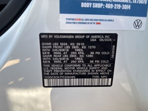 New 2026 Volkswagen Atlas Cross Sport SE image 27