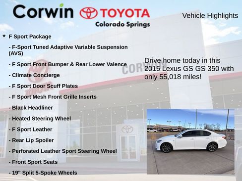 Used 2015 Lexus GS 350 AWD image 6