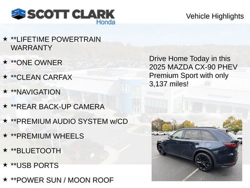 Used 2025 MAZDA CX-90 Plug-In Hybrid w/Premium Sport image 11