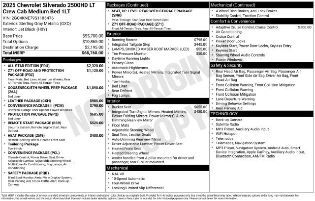 Used 2025 Chevrolet Silverado 2500 LT w/ All Star Edition AWD/4WD image 2