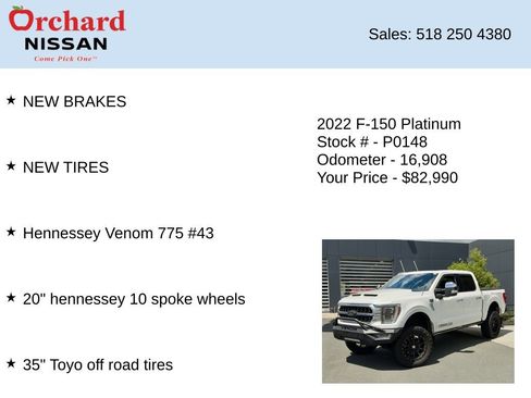 Used 2022 Ford F150 Platinum w/ Equipment Group 701A High AWD/4WD image 7