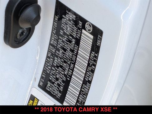 Used 2018 Toyota Camry XSE w/ Audio Package image 30