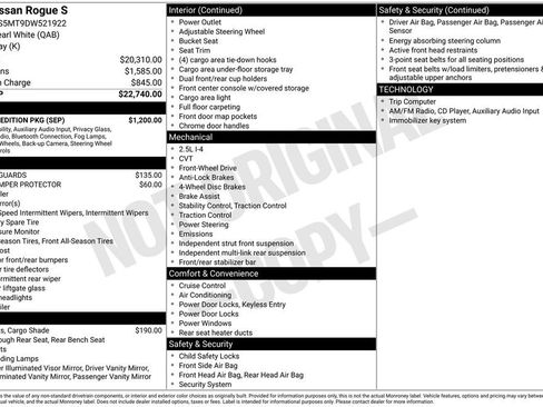 Used 2013 Nissan Rogue S w/ Special Edition Pkg FWD image 9