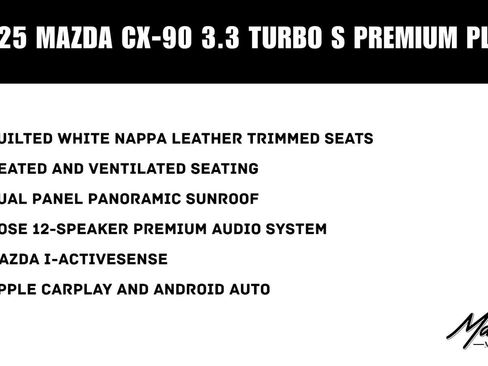Used 2025 MAZDA CX-90 3.3 Turbo S w/ Premium Plus AWD/4WD image 66