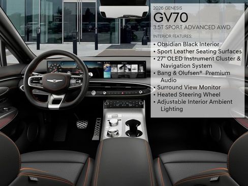 New 2026 Genesis GV70 3.5T Sport Advanced AWD/4WD image 17