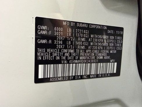 Used 2019 Subaru Ascent Touring w/ Popular Package #2A AWD/4WD image 36