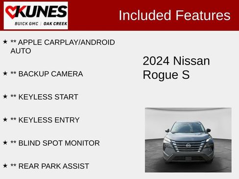 Used 2024 Nissan Rogue S AWD/4WD image 2