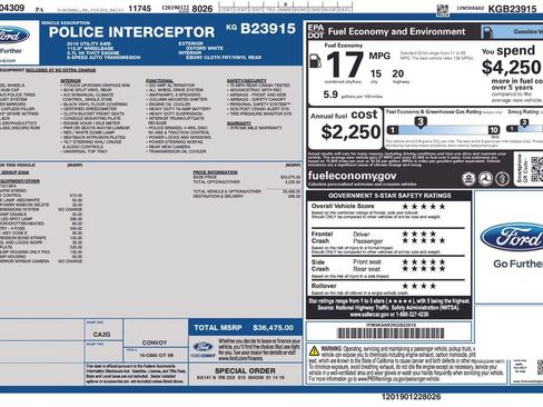 Used 2019 Ford Explorer 4WD Police Interceptor image 15