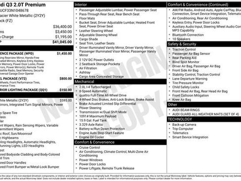 Used 2022 Audi Q3 2.0T Premium w/ Convenience Package image 9
