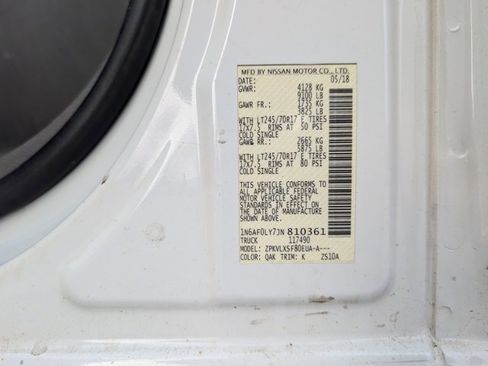 Used 2018 Nissan NV 2500 SV w/ Navigation Package image 27