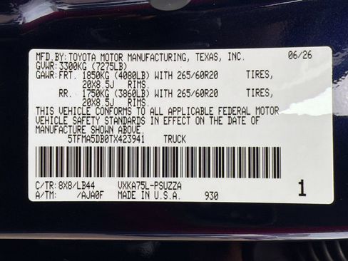 New 2026 Toyota Tundra 1794 Edition AWD/4WD image 23