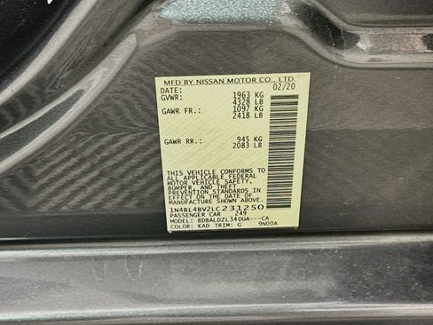 Used 2020 Nissan Altima 2.5 S FWD image 12