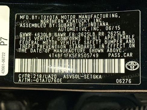 Used 2015 Toyota Camry XLE image 30