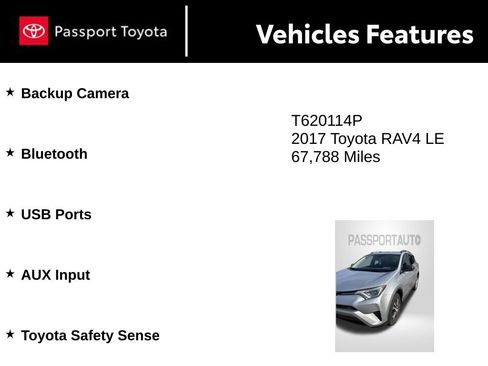 Used 2017 Toyota RAV4 LE w/ All Weather Liner Package AWD/4WD image 8